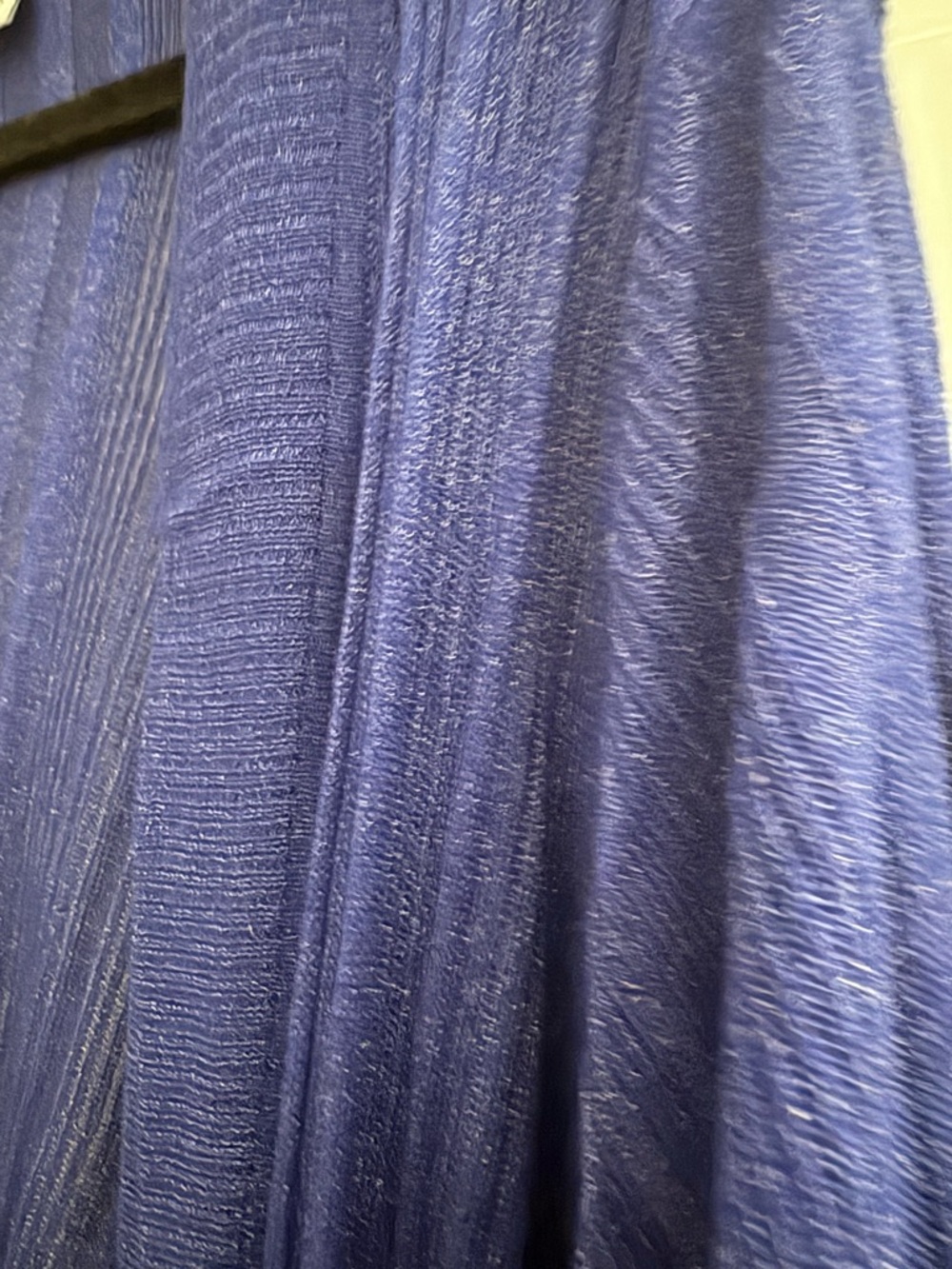 Catherines Royal Blue Open-Front Cardigan with Black Trim - Picture 3 of 4